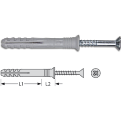 Fischer N 5x30 mm Nagelplug 100 stuks