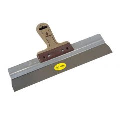 Gipsmes SUPER PROF PURE aluminium 370x0.7 mm RVS met LEDEREN-greep