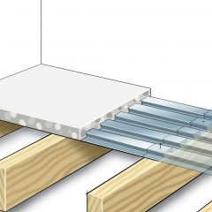 Hoe maak ik een lichtgewicht betonvloer op zwaluwstaartplaten?