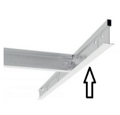 Q-line T24 Hoofdprofiel wit 38 mm L= 3600 mm - 20 stuks