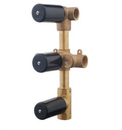 Wiesbaden Inbouwdeel 3-wegs douchethermostaat