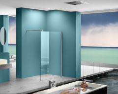 Eco Inloopdouche met muurprofiel NANO 1000x2000 8mm