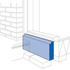 Kantplank Beton (50x150mm, 1m¹ lang)