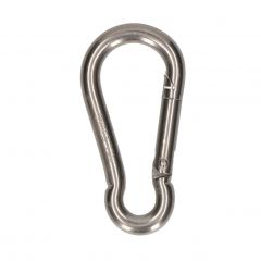 Karabijnhaak 80x8mm RVS - Per 5 stuks