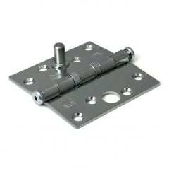 Kogelscharnier 89x89mm verzinkt met rechte hoeken en opgelaste veiligsheidspen SKG*** keurmerk