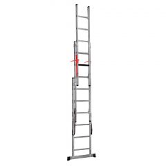 Reformladder 3-delig + Top Safe met 3x14 sporten en Werkhoogte 970 cm (Levertijd ca. 1 week)