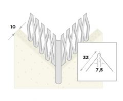 Ripstaal Stucprofiel Hoekbeschermer 1005 (270cm)