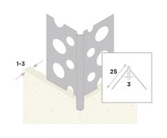 Ripstaal Hoekbeschermer 1031 RVS (260cm)