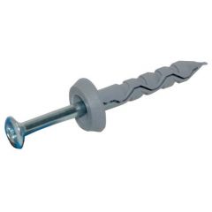 Slagschroefnagel 5X50+Plug 8X50 Verzinkt met kraagplug - 200 Stuks