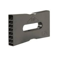 Stootvoeg ventilatierooster waalformaat zwart