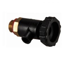 Draaibare aftapper tbv stopkraan 1/4