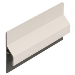 Trim/kraal aansluitprofiel 10mm Keralit dakrand Crème - Classic (met houtnerf) 600 cm