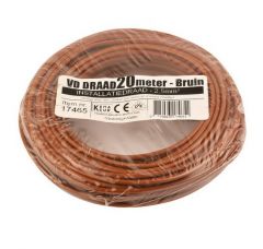 VD-draad 2.5 mm2 bruin - 20 meter (INFORMEER NAAR DE LEVERTIJD)