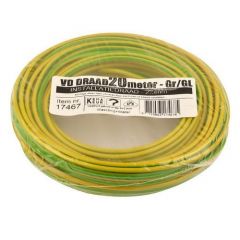VD-draad 2.5 mm2 geel/groen - 20 meter