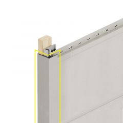 Verlengd eindprofiel 17x44mm Keralit 400 cm