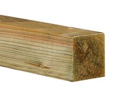 Vuren C Geschaafd & Geimpregneerd 100x100x3000mm (nettomaat 90x90mm)