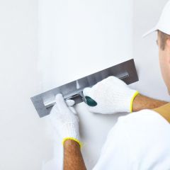 Zelf muur / wand stucen