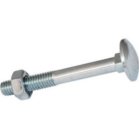 FIS-PROFI Slotbout M8x80 DIN603/555 staal 4.8 verzinkt