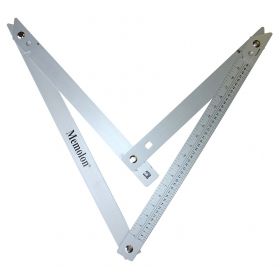 Memolon opvouwbare aluminium bouwhaak - 60 x 60 x 90 cm