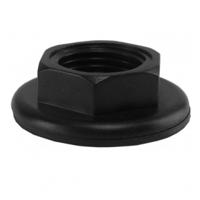 Saniville Zwarte bevestigingsmoer + pakking tbv Toiletkr. 1/2 inch