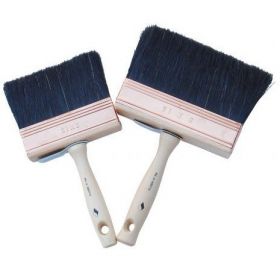 Blokkwast SUPER PROF. zwart haar. houten steel. 5 x 15 cm