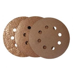 Carbide schuurplaat velcro rond 8H | 125 mm | G24 | Super Prof