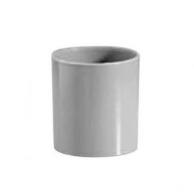 PVC Dubbele mof grijs 50mm