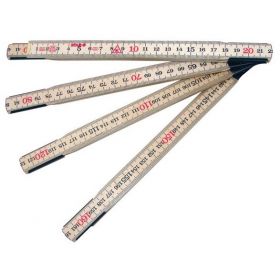 SUPER PROF Duimstok SOLA hout 2 meter 10-delig