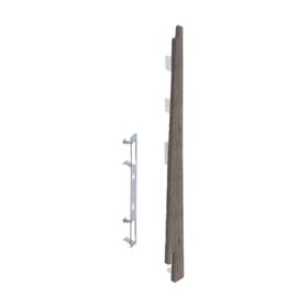 Eindkap connector rechts voor Keralit potdekselpaneel (5 stuks) Taupe eiken - Modern eiken (bestelnr. 2875)