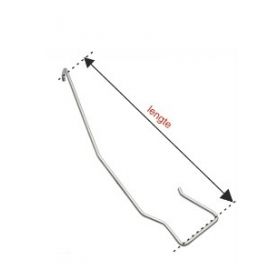 FOS panhaak 435/074 panlat 22-25 mm/ca 153 mm RVS - 250 stuks