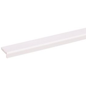 Grenen hoeklat FSC 12 x 32 mm 270 cm wit gegrond