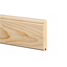 Vuren B zichtwerk hout met kraal 22x125 mm 450 cm geschaafd geploegd PEFC