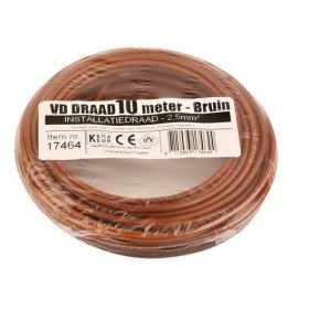 VD-draad 2.5 mm2 bruin - 10 meter