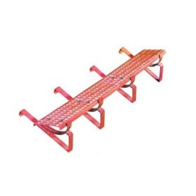 Looprooster dakpannen rood 200cm