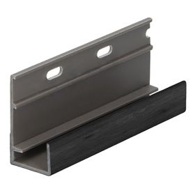 Omrandingsprofiel met ontwatering Keralit Zwart eiken - Modern eiken (bestelnr. 2809)