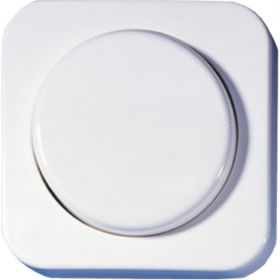 Opus 1 afdekking voor draaidimmer en potentiometer alpinewit