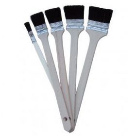 Radiatorkwast SUPER PROF zwart haar houten steel 15 mm