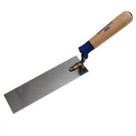 Reparatietroffel SUPER PROF ECO 170x40 mm RVS met HOUTEN greep