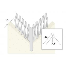 Ripstaal Stucprofiel Hoekbeschermer 1005 (270cm)