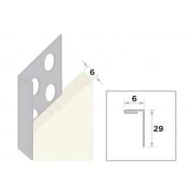 Ripstaal Stucstopprofiel 2135 RVS (260cm) (Vanaf 100 stuks)
