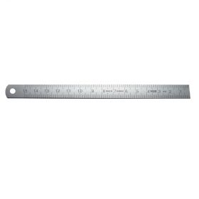 RVS liniaal met linkse schaal - 600 x 30 x 1 mm