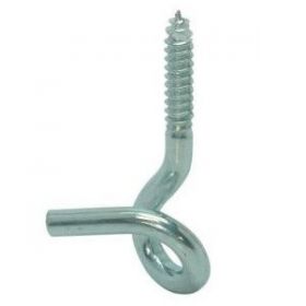 Krulhaak houtdraad 10 140X22mm Diameter: 10 Verzinkt - 2 Stuks