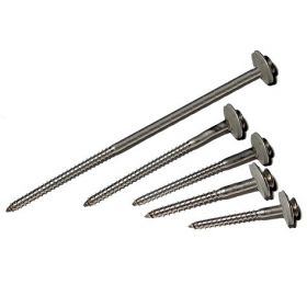 Schroeven RVS TORX 55 mm met epdm ring 100 stuks per pak