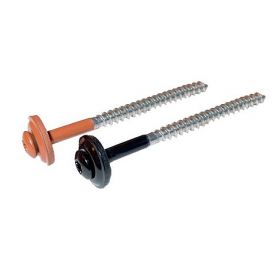 Schroeven TORX 65 mm met RVS-EPDM ring rood 100 stuks per pak