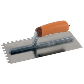 Lijmspaan Super Prof 280x120 mm RVS. 15x15 mm met SUPERSOFT-handgreep