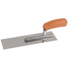 Pleisterspaan SUPER PROF 270x80x0.65 mm. greep achter met SUPERSOFT-handgreep. RVS