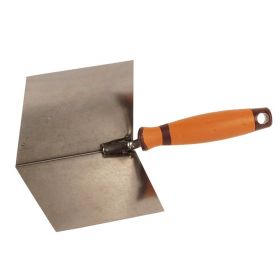 Hoekschop SUPER PROF ECO  inwendig scherp. 120x100 mm RVS met SUPERSOFT greep