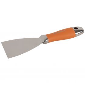 Super Prof, plamuurmes Roestvrijstaal, met soft coat greep, 125 mm