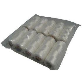 Tegelsnoer geslagen 3 strengs nylon wit klos a 150 meter 10 stuks