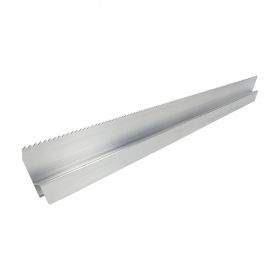 Wandrij Super Prof  aluminium h-profiel getand 125 cm